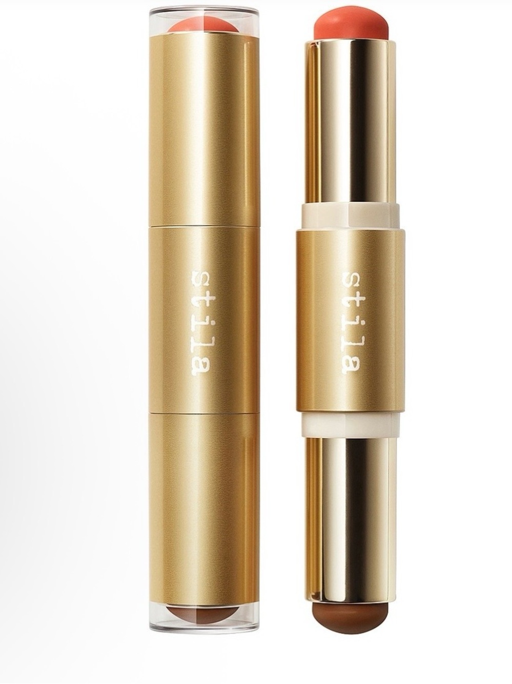 Stila Dual-Ended Cheek Blush Duo Stick — Papaya/Tan BNIB!